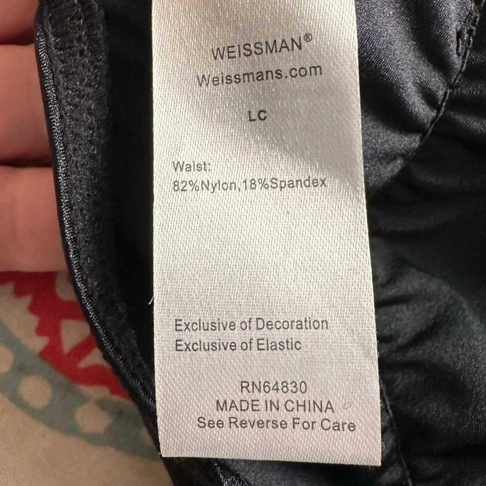 Weissman Girls Black High Waist Fringe Shorts Size Large 12/14